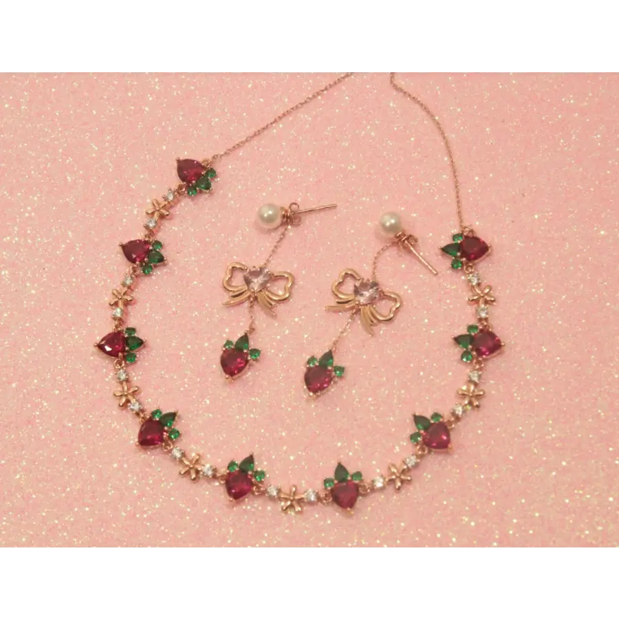 Sweet Strawberry Choker - Chokers - 3