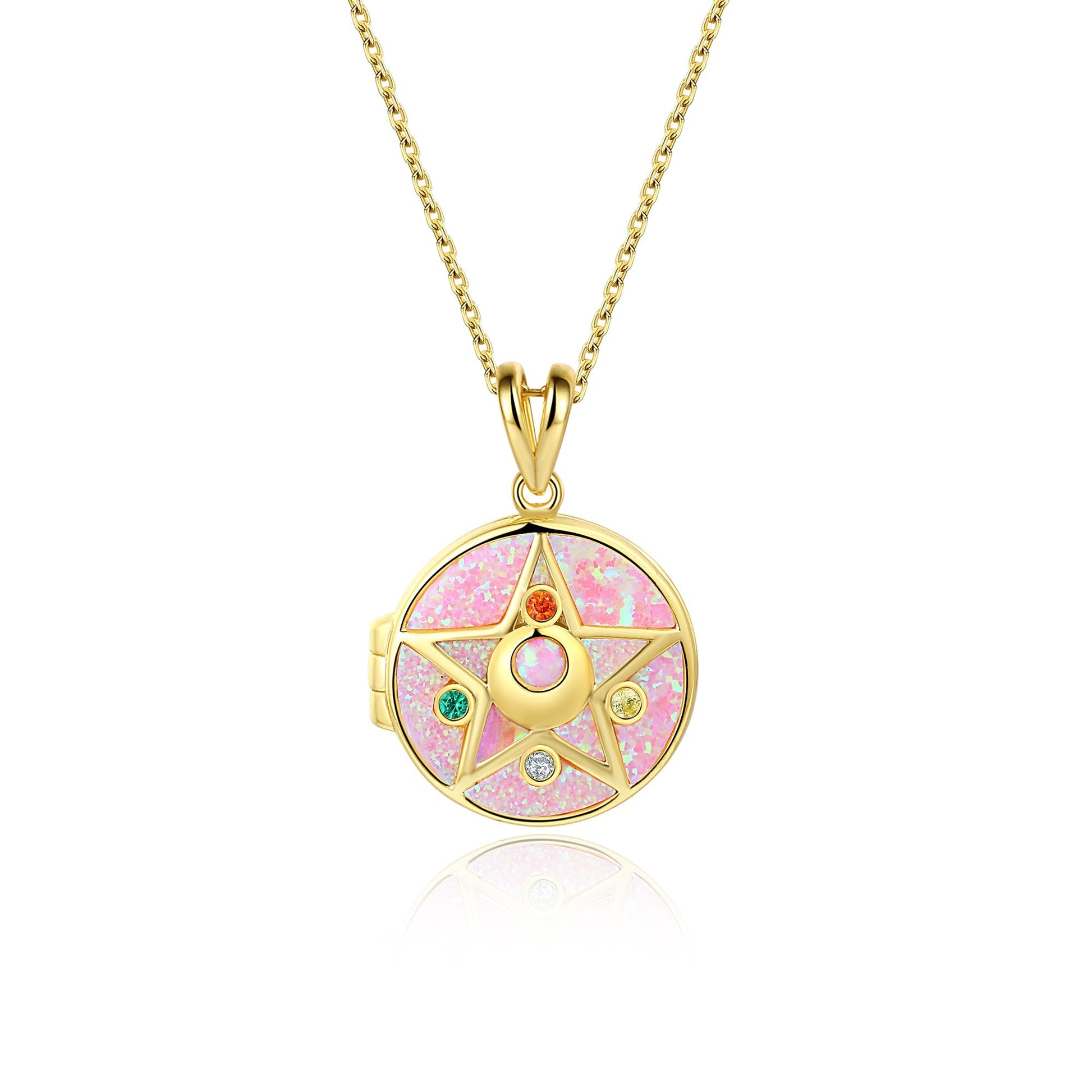 Crystal Star Locket - Necklaces - 1