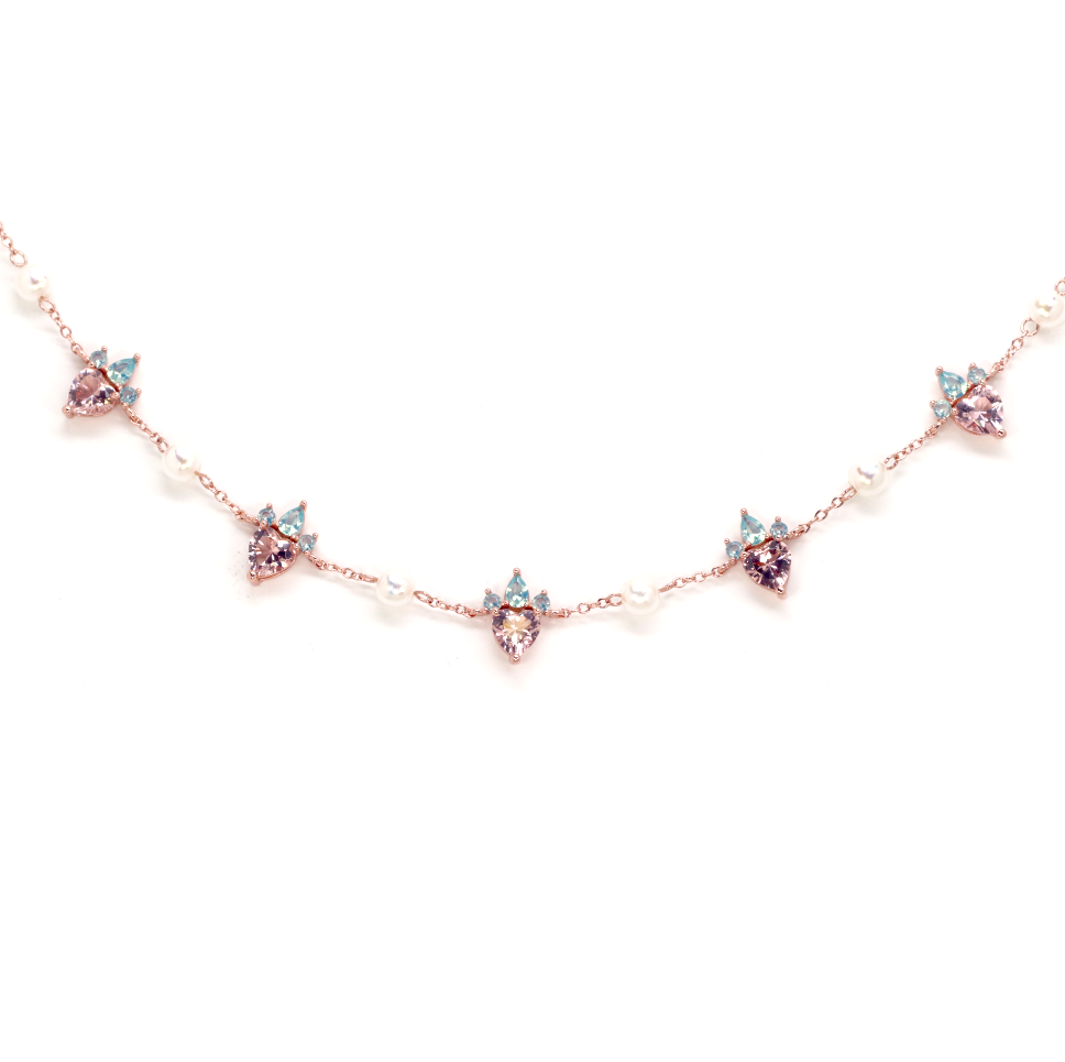 Strawberry Pearl Necklace - Necklaces - 1
