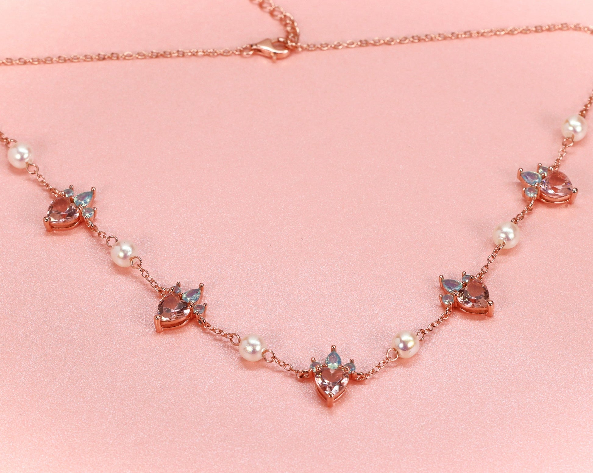 Strawberry Pearl Necklace - Necklaces - 2