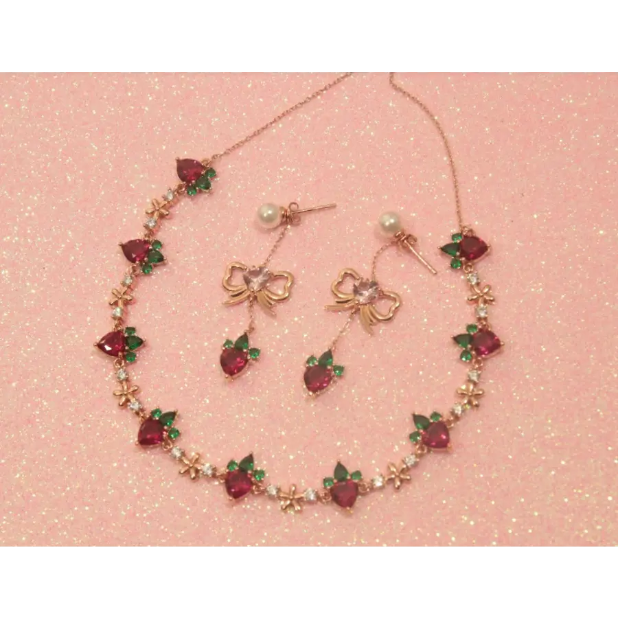 Sweet Strawberry Earrings - Earrings - 4